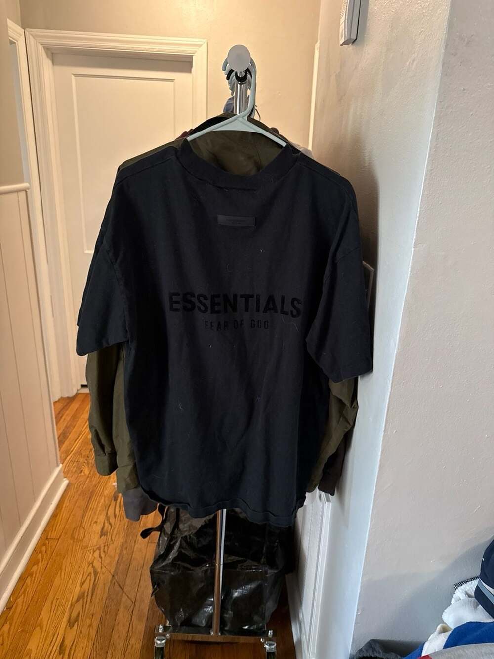 Fear of God Essentials Back Logo T-Shirt Black